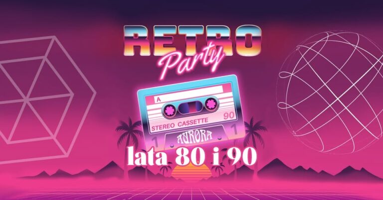 Impreza Retro – największe hity lat 80 i 90 – restauracja Aurora w Tarnowie, 31 stycznia 2025