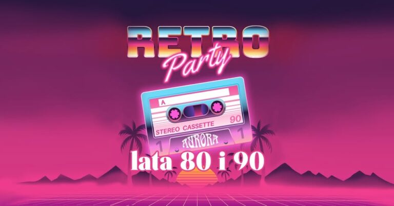 Lata 80 i 90 – impreza retro z DJ-em, lipiec 2024 – restauracja Aurora w Tarnowie, 26 lipca 2024