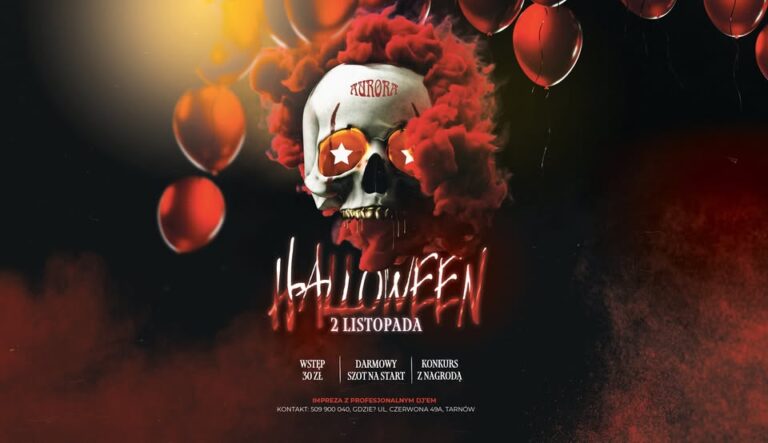 Strasznie dobra impreza Halloween 2024 – restauracja Aurora w Tarnowie, 2 listopada 2024